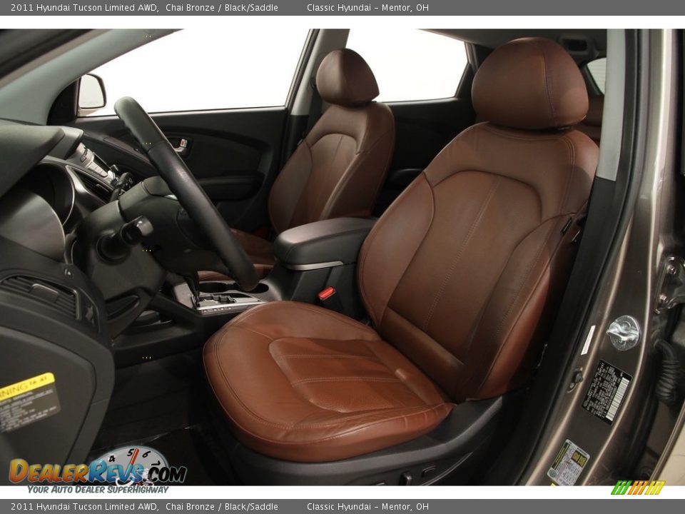 2011 Hyundai Tucson Limited AWD Chai Bronze / Black/Saddle Photo #5