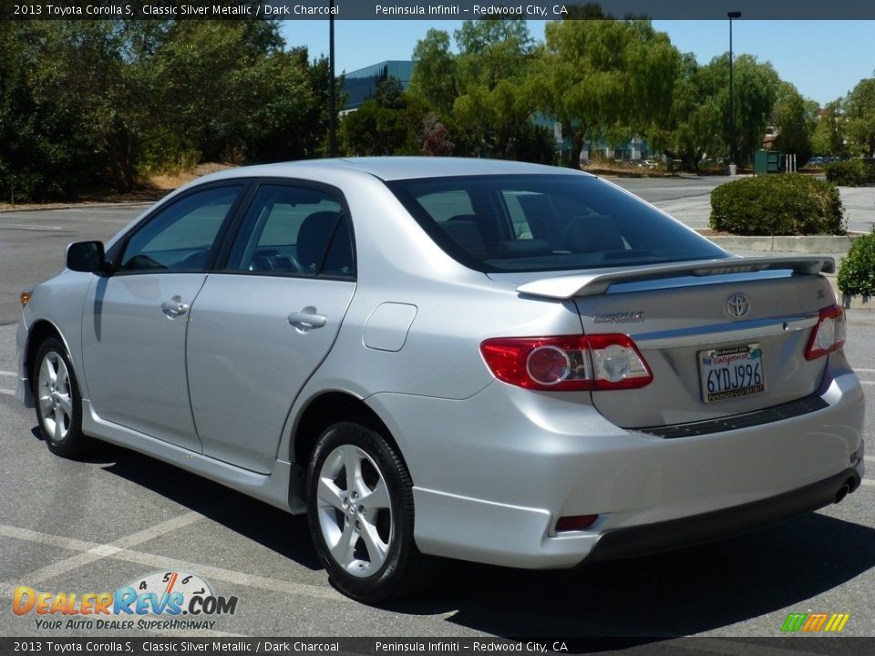 2013 Toyota Corolla S Classic Silver Metallic / Dark Charcoal Photo #23