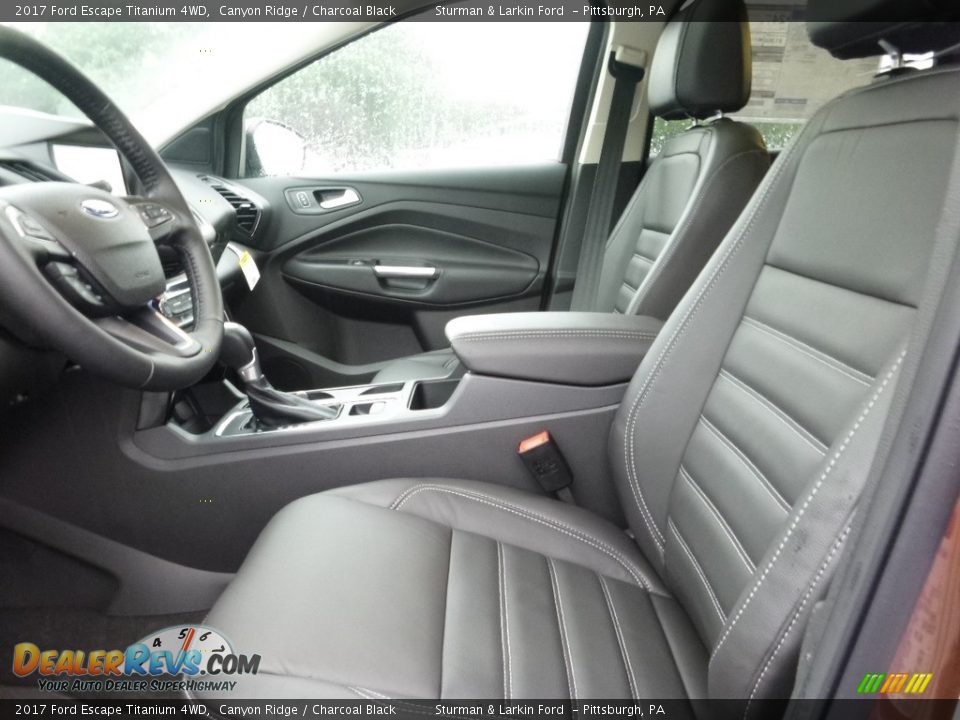 Charcoal Black Interior - 2017 Ford Escape Titanium 4WD Photo #7