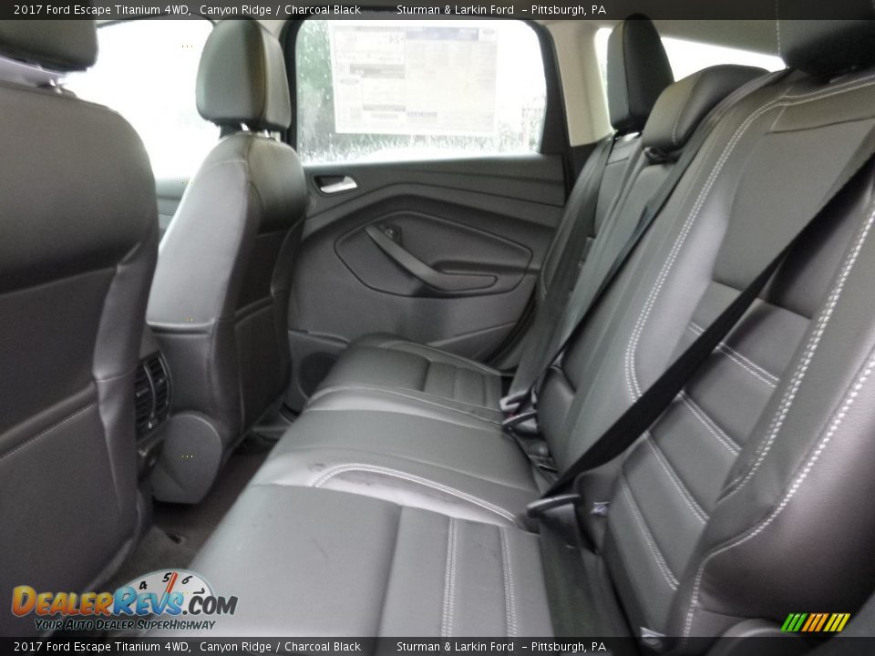 Rear Seat of 2017 Ford Escape Titanium 4WD Photo #8