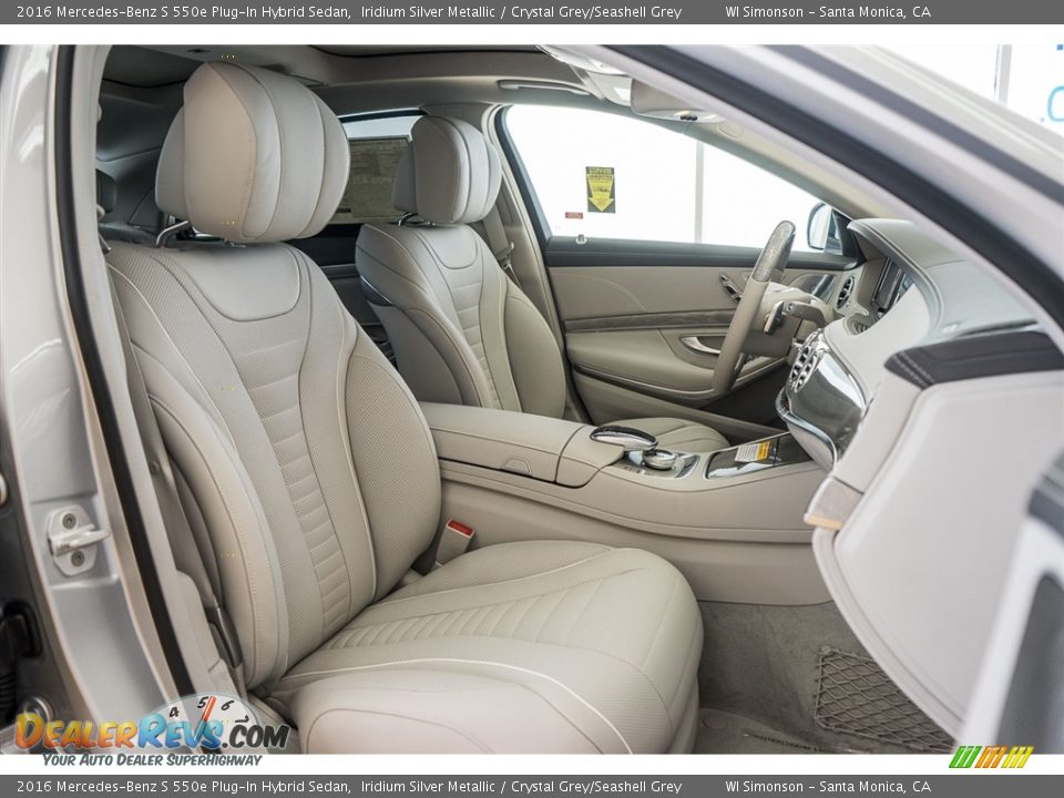 Crystal Grey/Seashell Grey Interior - 2016 Mercedes-Benz S 550e Plug-In Hybrid Sedan Photo #2