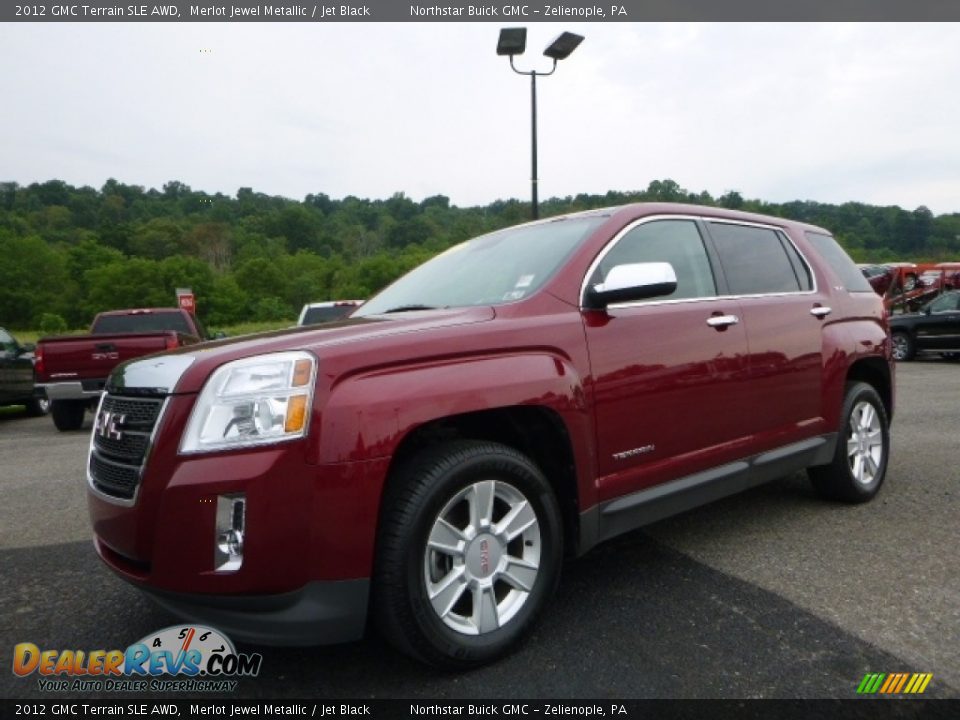 2012 GMC Terrain SLE AWD Merlot Jewel Metallic / Jet Black Photo #2