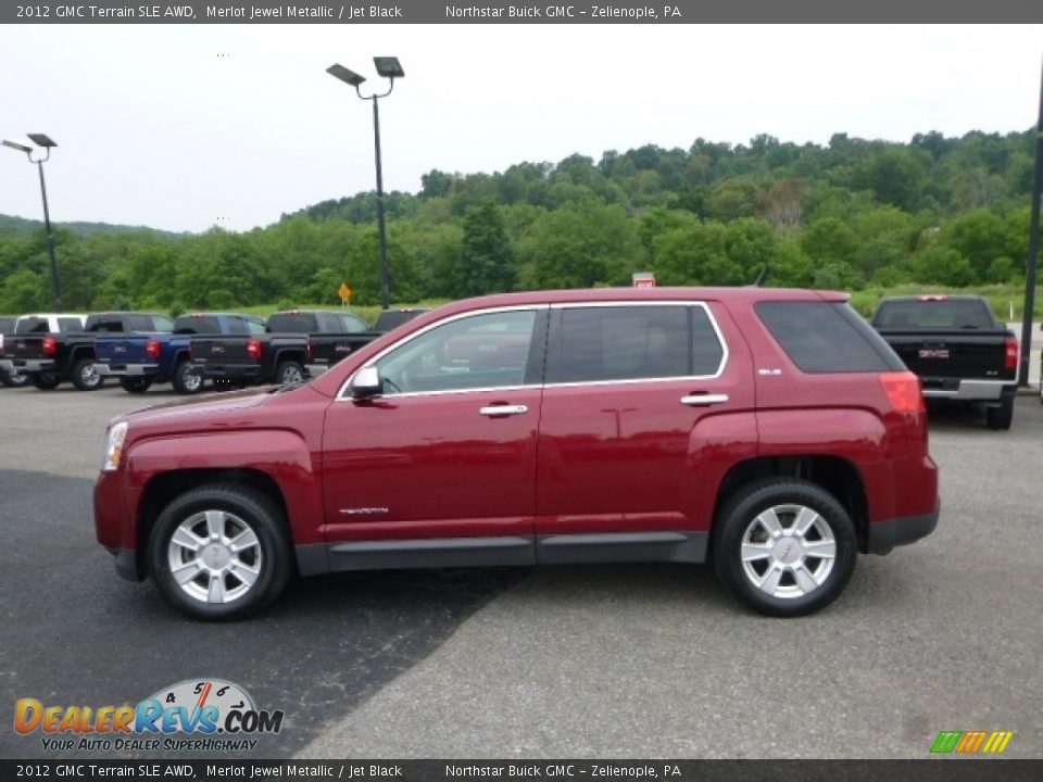 2012 GMC Terrain SLE AWD Merlot Jewel Metallic / Jet Black Photo #3