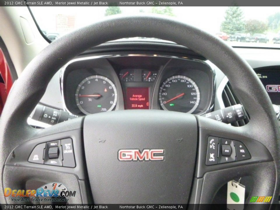 2012 GMC Terrain SLE AWD Merlot Jewel Metallic / Jet Black Photo #21