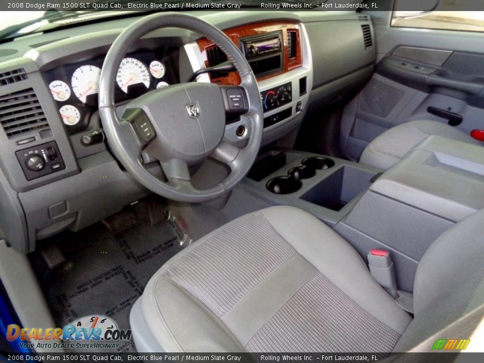 Medium Slate Gray Interior - 2008 Dodge Ram 1500 SLT Quad Cab Photo #7