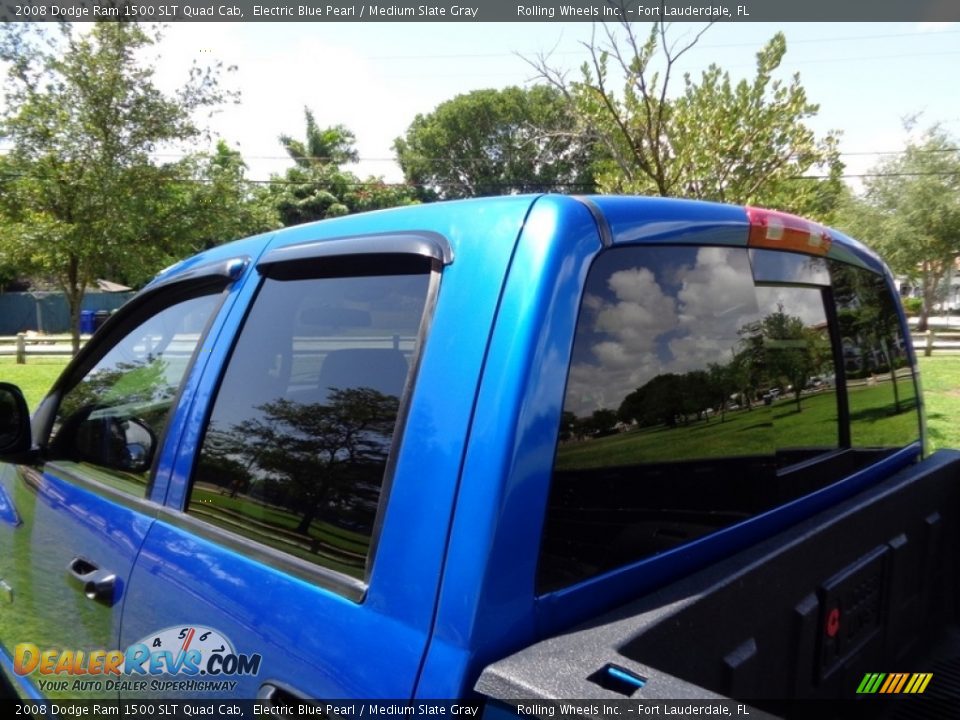 2008 Dodge Ram 1500 SLT Quad Cab Electric Blue Pearl / Medium Slate Gray Photo #20
