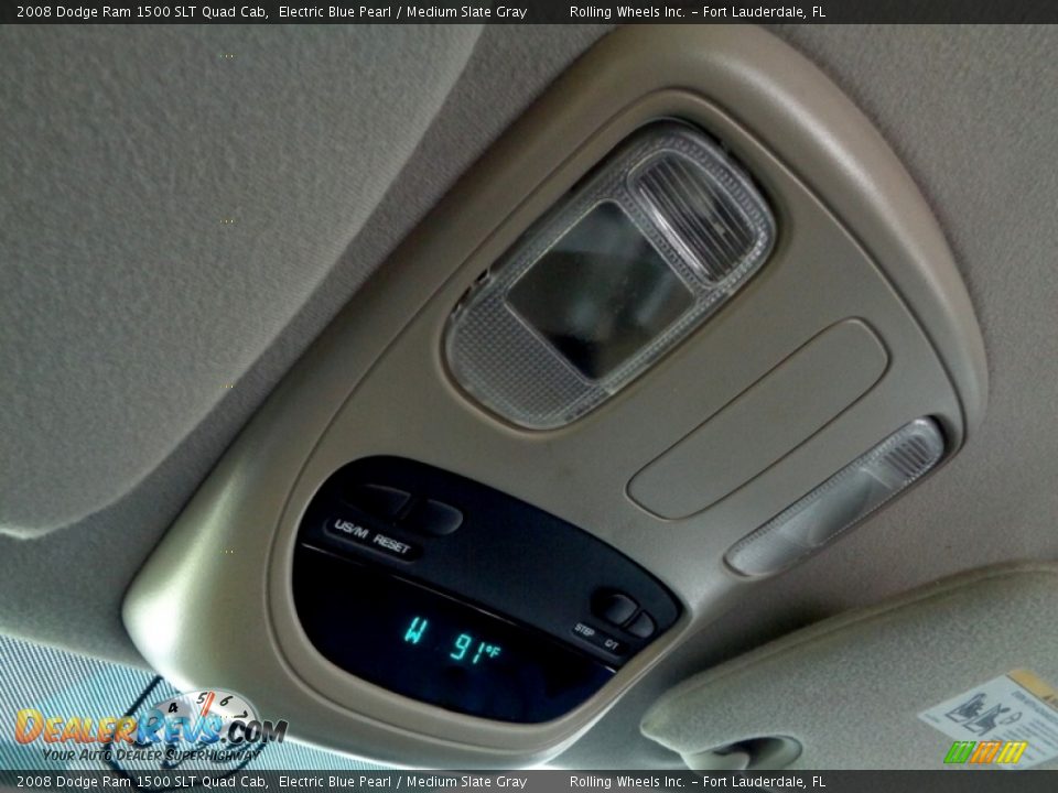 2008 Dodge Ram 1500 SLT Quad Cab Electric Blue Pearl / Medium Slate Gray Photo #28