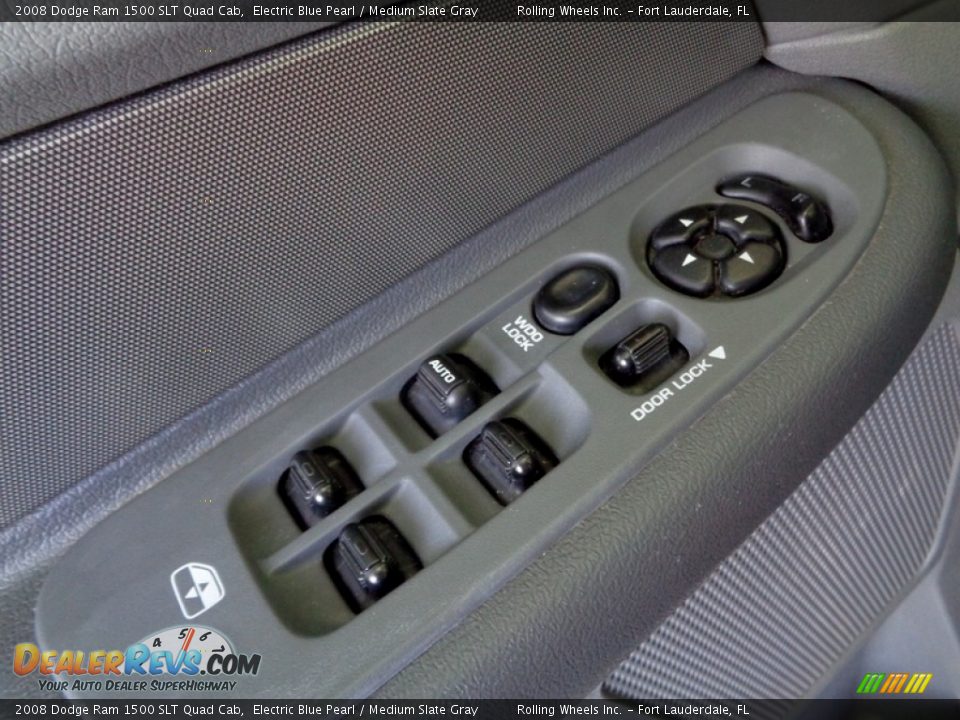 2008 Dodge Ram 1500 SLT Quad Cab Electric Blue Pearl / Medium Slate Gray Photo #30