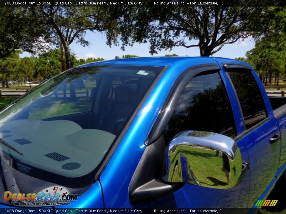 2008 Dodge Ram 1500 SLT Quad Cab Electric Blue Pearl / Medium Slate Gray Photo #31