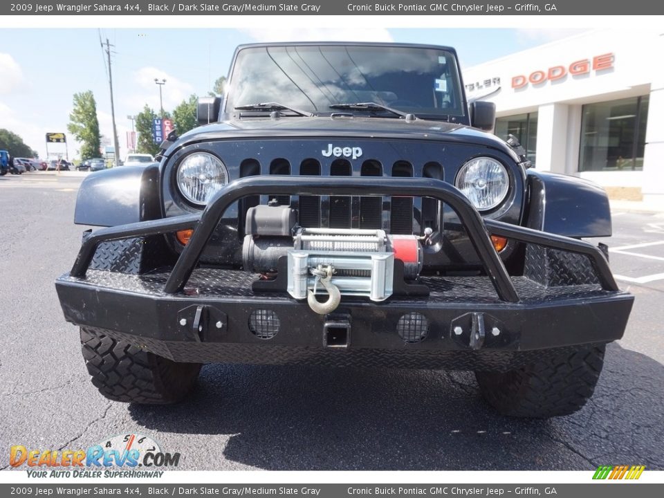 2009 Jeep Wrangler Sahara 4x4 Black / Dark Slate Gray/Medium Slate Gray Photo #2