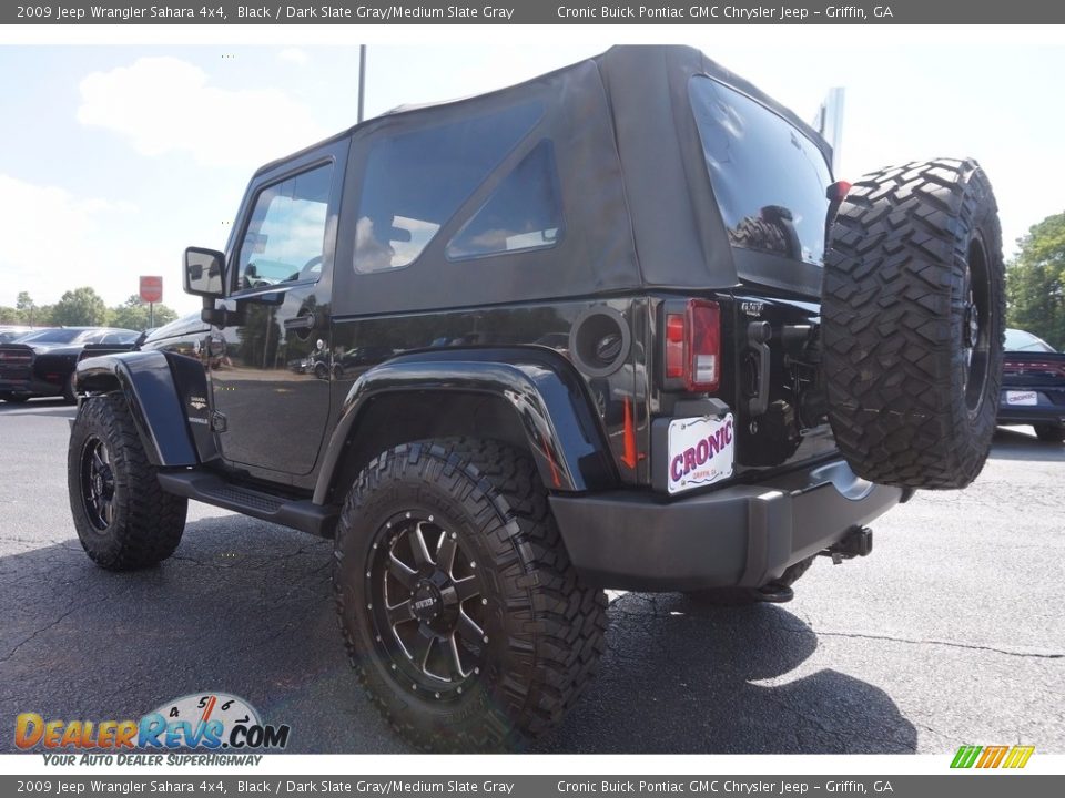 2009 Jeep Wrangler Sahara 4x4 Black / Dark Slate Gray/Medium Slate Gray Photo #5