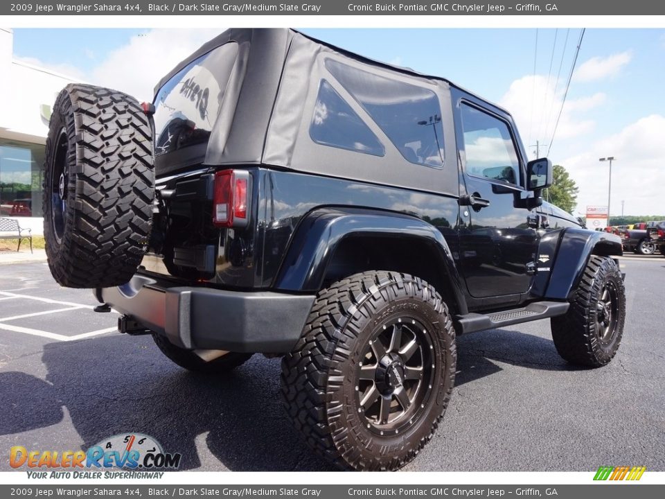 2009 Jeep Wrangler Sahara 4x4 Black / Dark Slate Gray/Medium Slate Gray Photo #7
