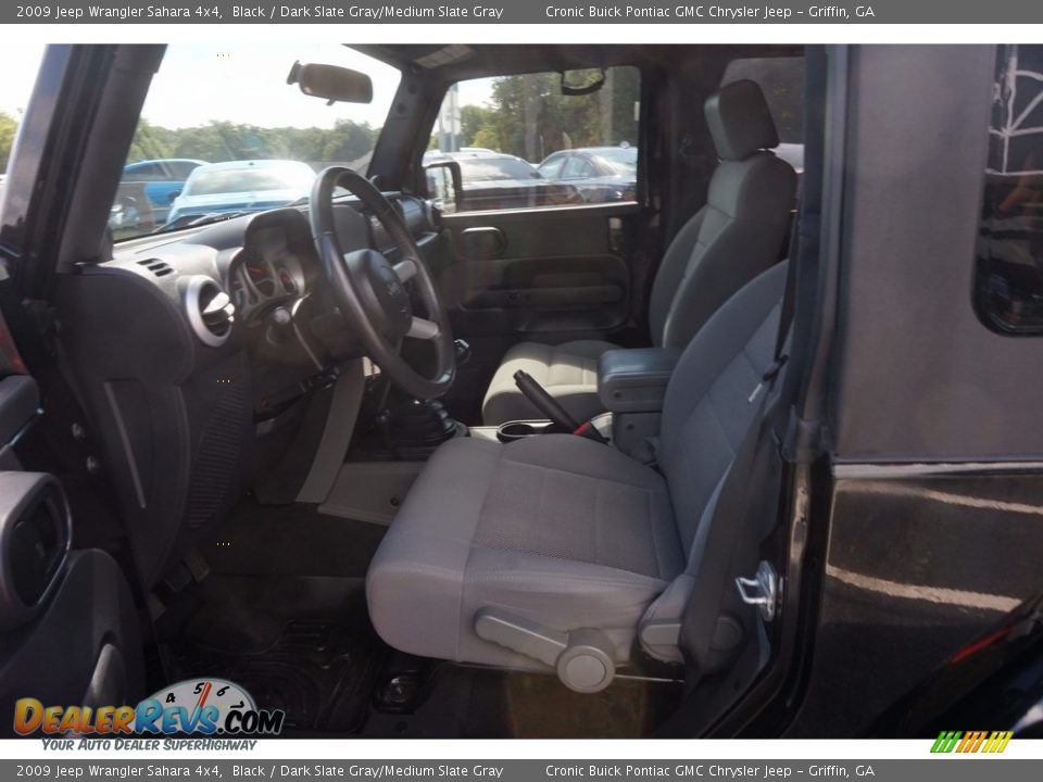 2009 Jeep Wrangler Sahara 4x4 Black / Dark Slate Gray/Medium Slate Gray Photo #9
