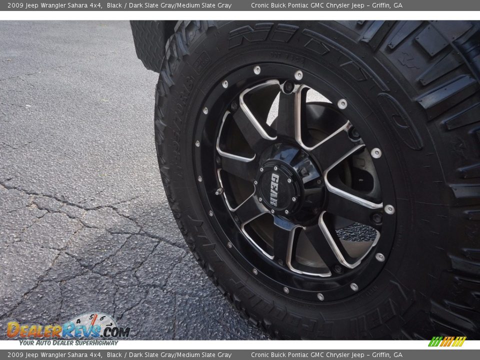 2009 Jeep Wrangler Sahara 4x4 Black / Dark Slate Gray/Medium Slate Gray Photo #13