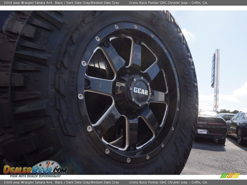 2009 Jeep Wrangler Sahara 4x4 Black / Dark Slate Gray/Medium Slate Gray Photo #16