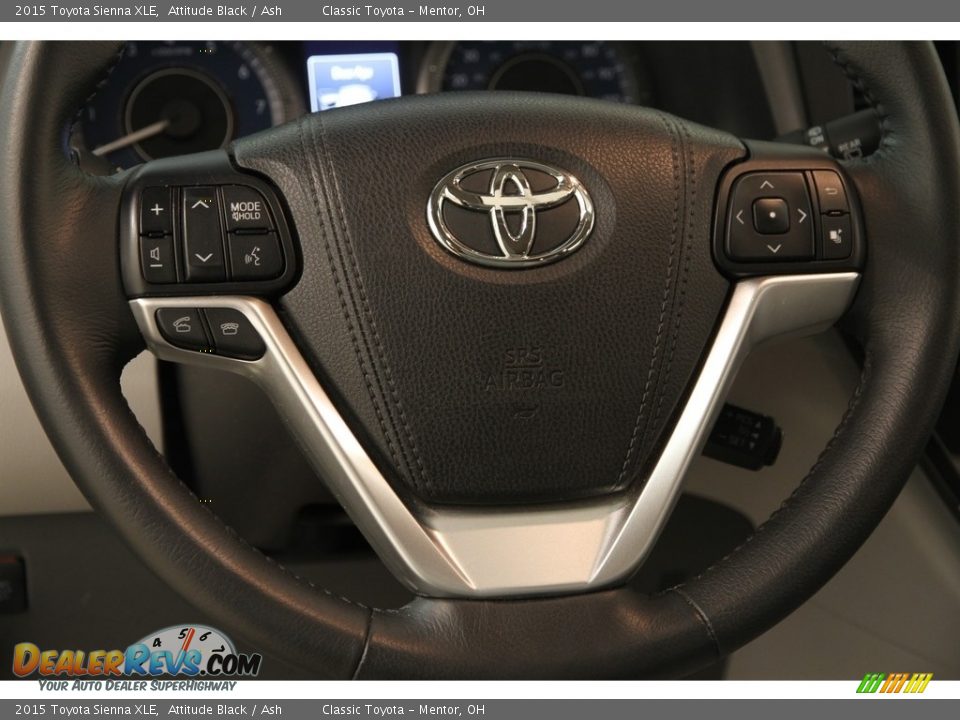 2015 Toyota Sienna XLE Attitude Black / Ash Photo #7