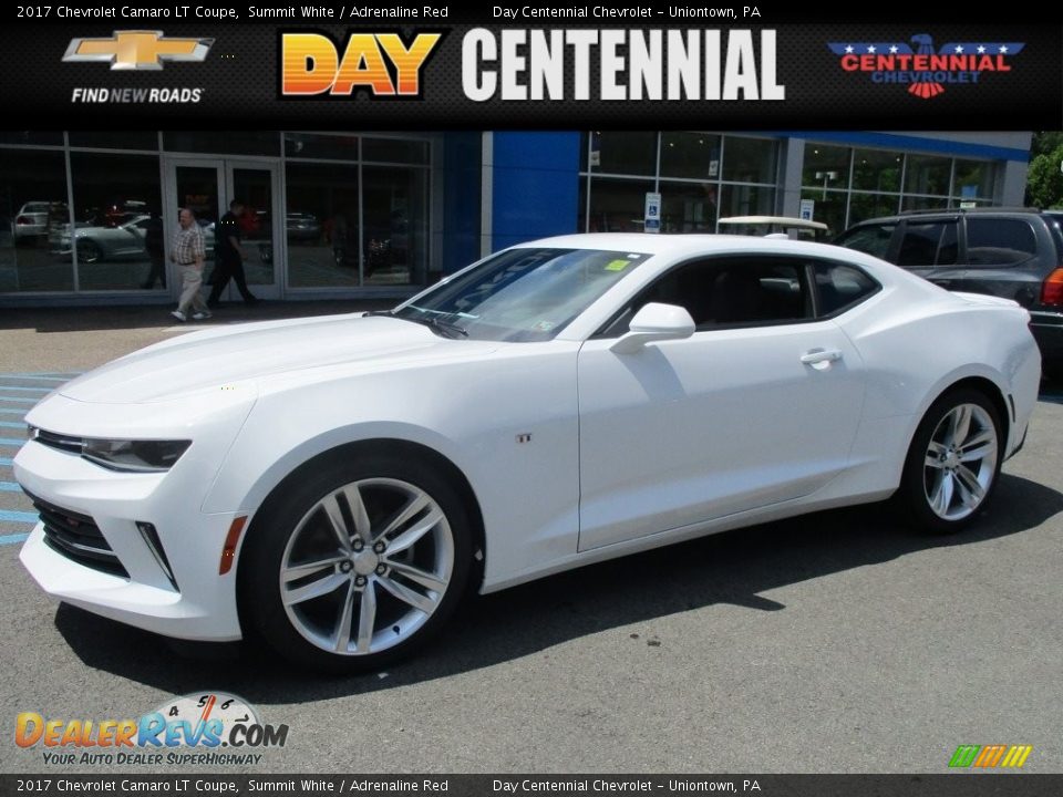 2017 Chevrolet Camaro LT Coupe Summit White / Adrenaline Red Photo #1