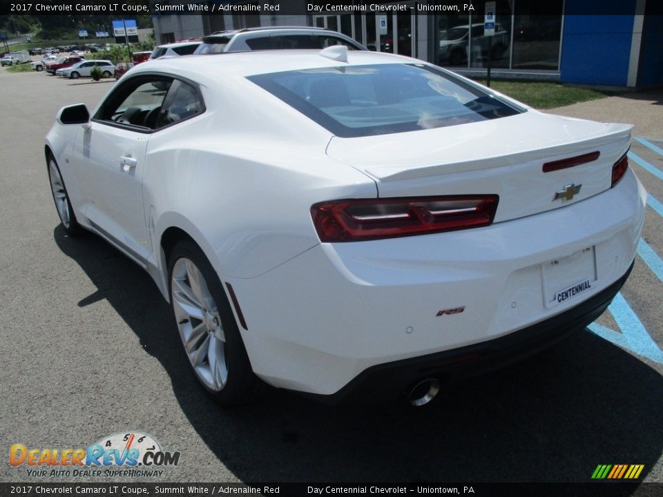 2017 Chevrolet Camaro LT Coupe Summit White / Adrenaline Red Photo #4