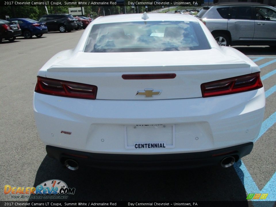2017 Chevrolet Camaro LT Coupe Summit White / Adrenaline Red Photo #5