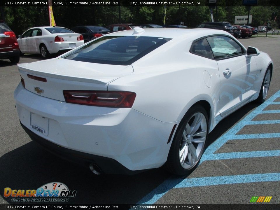 2017 Chevrolet Camaro LT Coupe Summit White / Adrenaline Red Photo #6