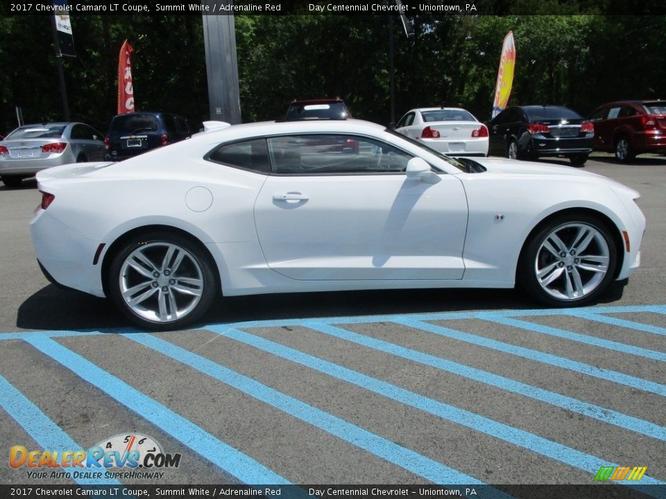 2017 Chevrolet Camaro LT Coupe Summit White / Adrenaline Red Photo #7