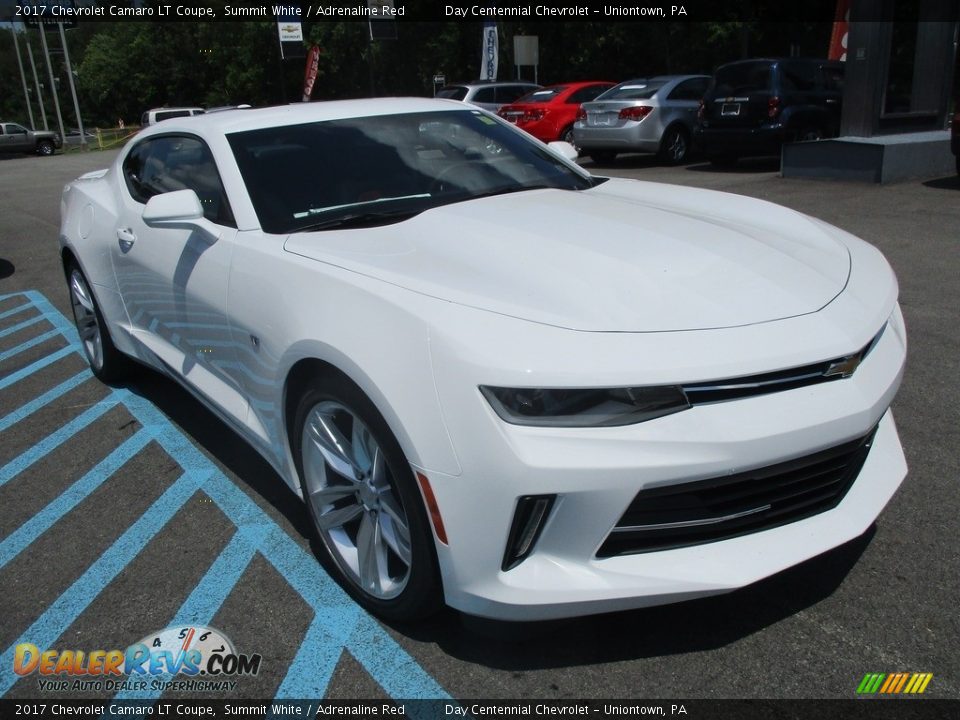 2017 Chevrolet Camaro LT Coupe Summit White / Adrenaline Red Photo #8