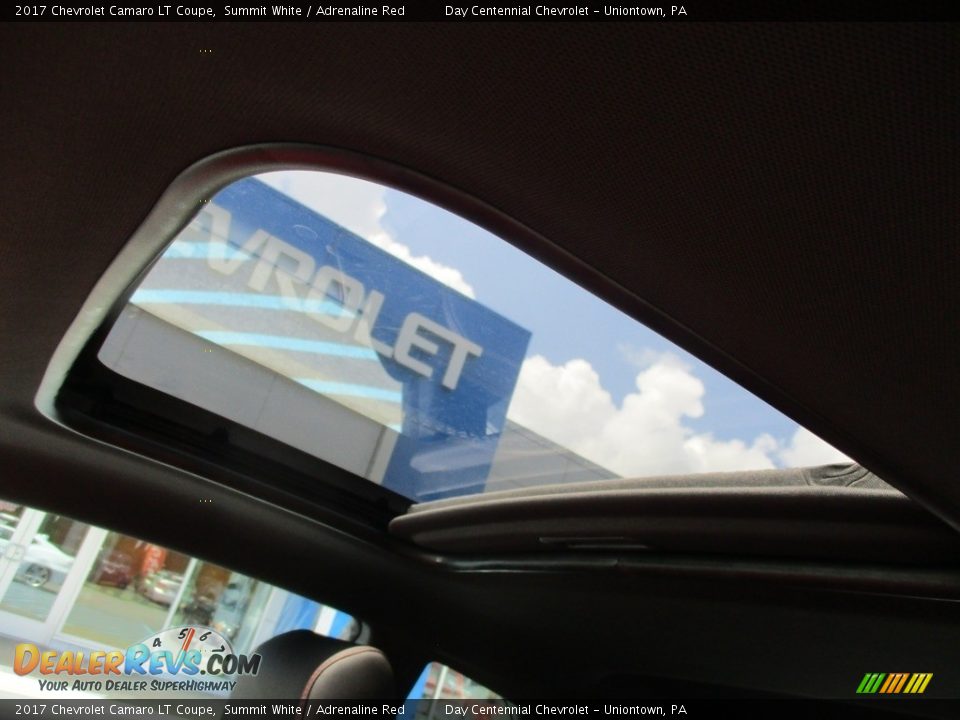 2017 Chevrolet Camaro LT Coupe Summit White / Adrenaline Red Photo #12