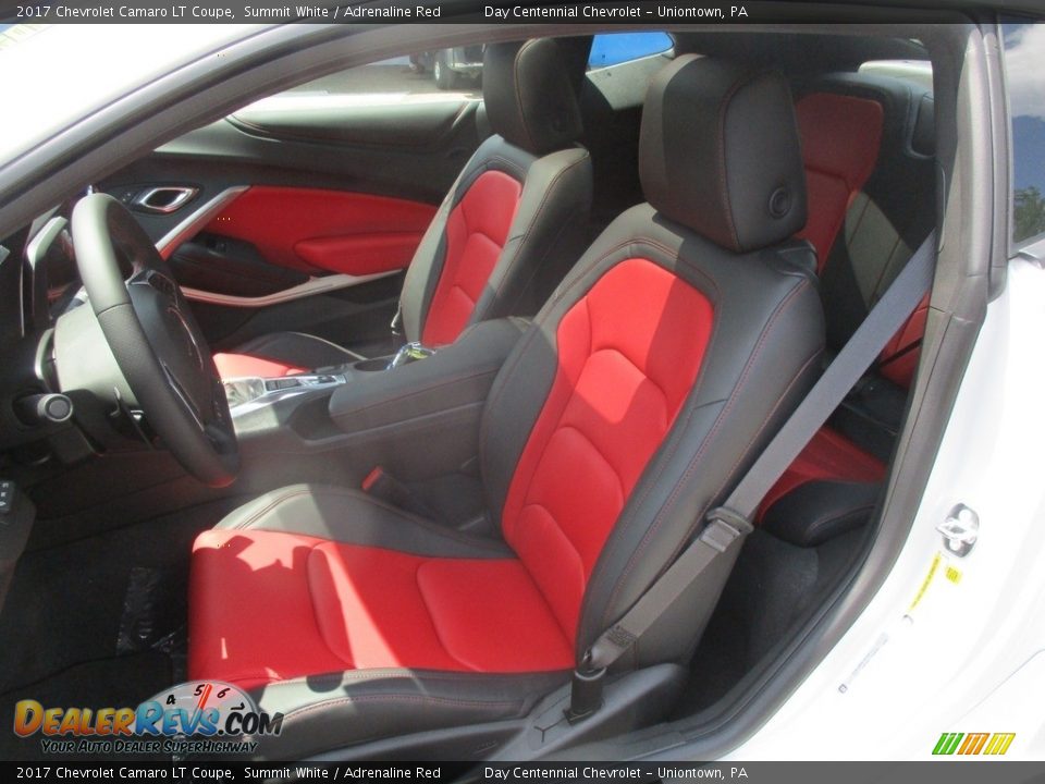 2017 Chevrolet Camaro LT Coupe Summit White / Adrenaline Red Photo #13