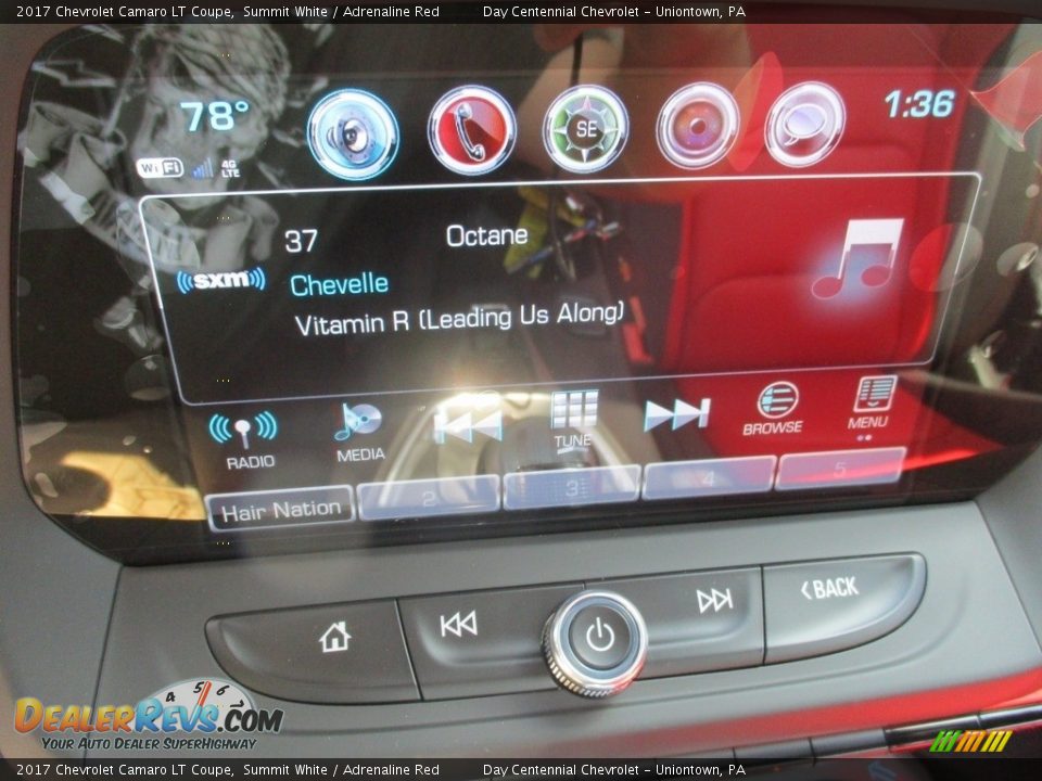 2017 Chevrolet Camaro LT Coupe Summit White / Adrenaline Red Photo #17