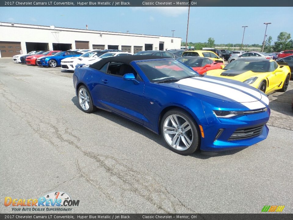 2017 Chevrolet Camaro LT Convertible Hyper Blue Metallic / Jet Black Photo #3