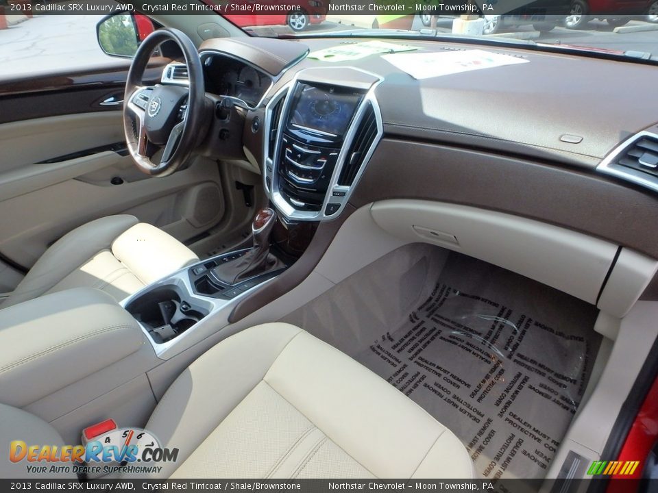 2013 Cadillac SRX Luxury AWD Crystal Red Tintcoat / Shale/Brownstone Photo #16