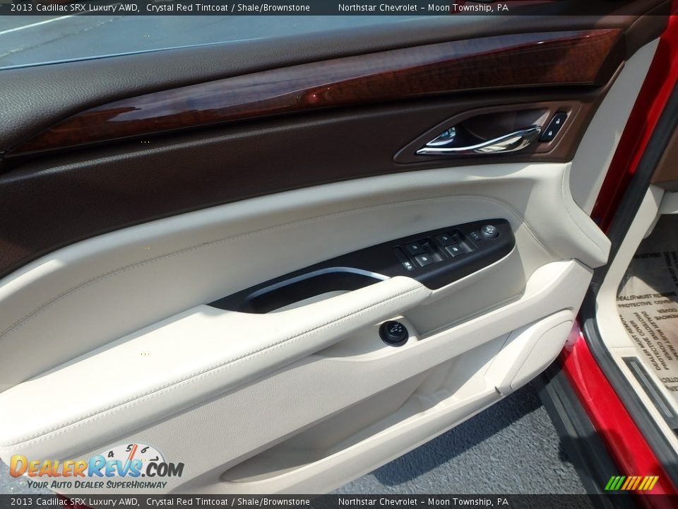 2013 Cadillac SRX Luxury AWD Crystal Red Tintcoat / Shale/Brownstone Photo #24
