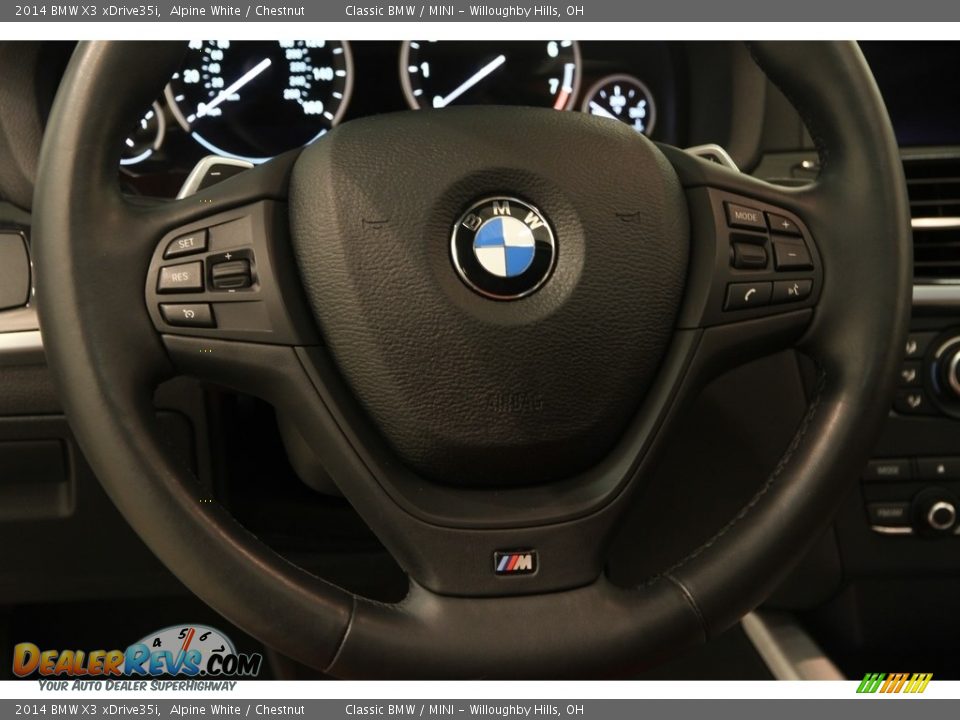 2014 BMW X3 xDrive35i Alpine White / Chestnut Photo #6