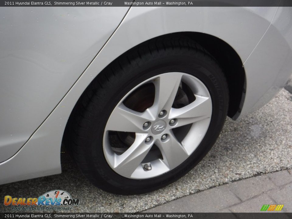 2011 Hyundai Elantra GLS Shimmering Silver Metallic / Gray Photo #5