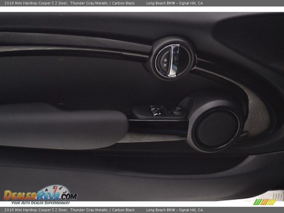 2016 Mini Hardtop Cooper S 2 Door Thunder Gray Metallic / Carbon Black Photo #10