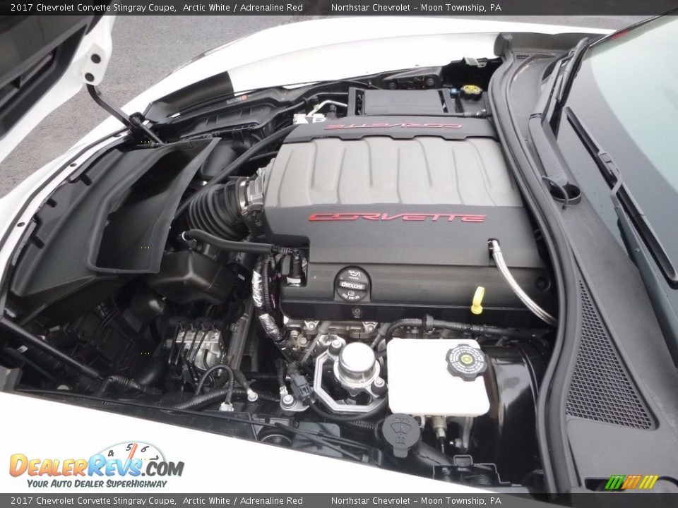 2017 Chevrolet Corvette Stingray Coupe Arctic White / Adrenaline Red Photo #3