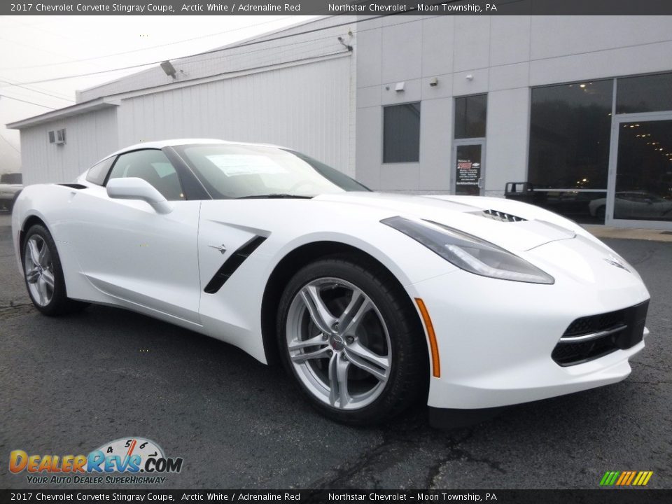 2017 Chevrolet Corvette Stingray Coupe Arctic White / Adrenaline Red Photo #4