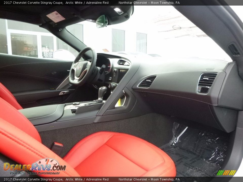 2017 Chevrolet Corvette Stingray Coupe Arctic White / Adrenaline Red Photo #6