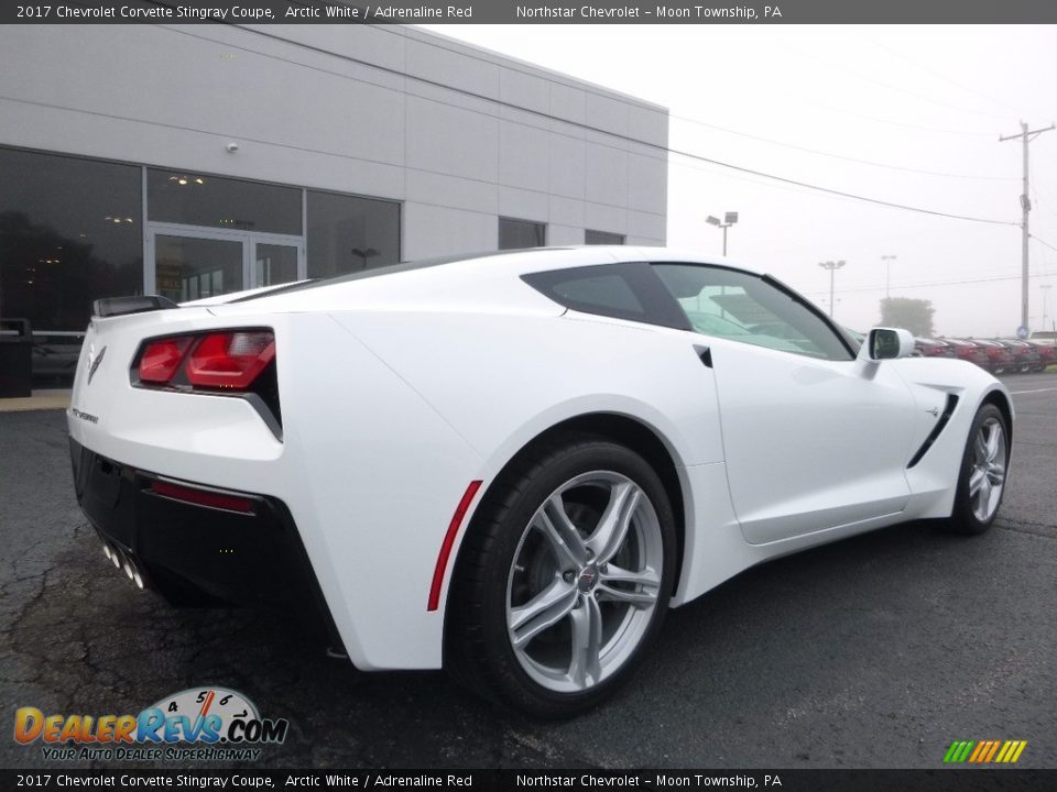 2017 Chevrolet Corvette Stingray Coupe Arctic White / Adrenaline Red Photo #8