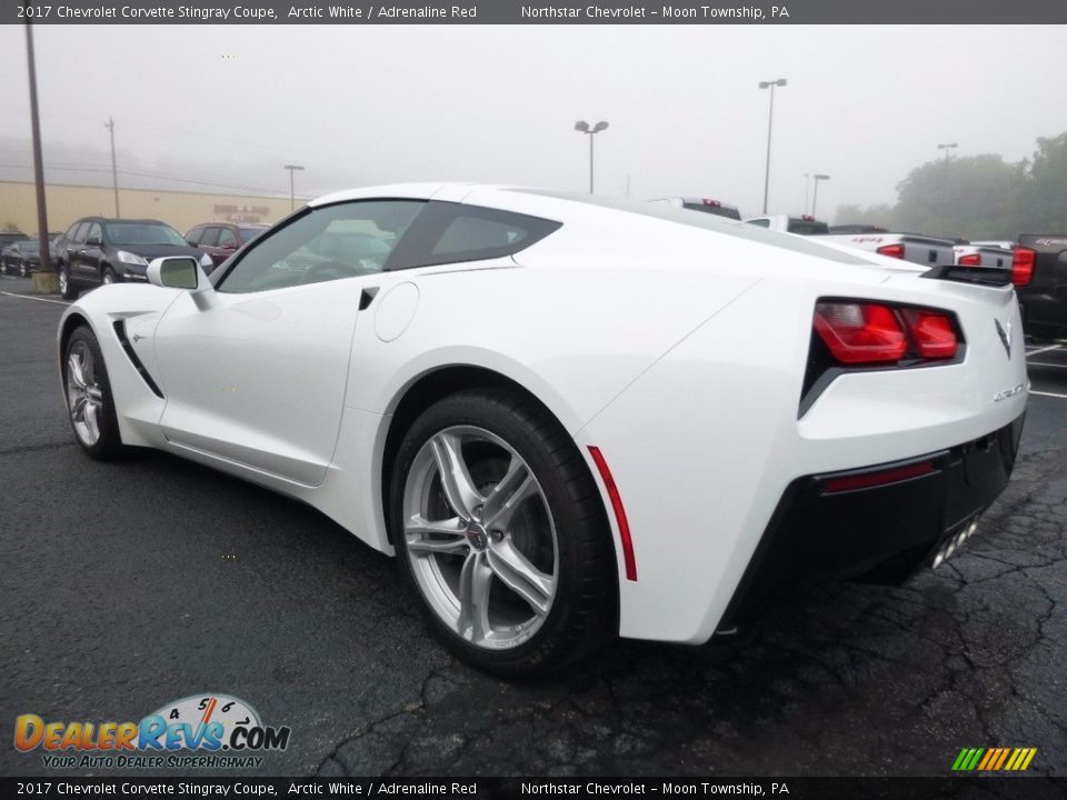 2017 Chevrolet Corvette Stingray Coupe Arctic White / Adrenaline Red Photo #10