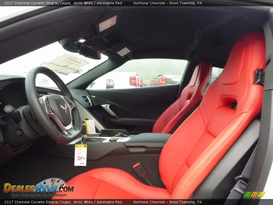 2017 Chevrolet Corvette Stingray Coupe Arctic White / Adrenaline Red Photo #13