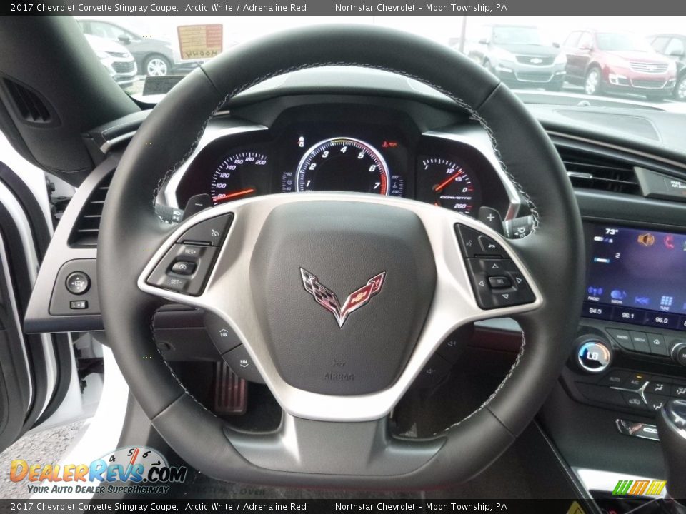 2017 Chevrolet Corvette Stingray Coupe Arctic White / Adrenaline Red Photo #18