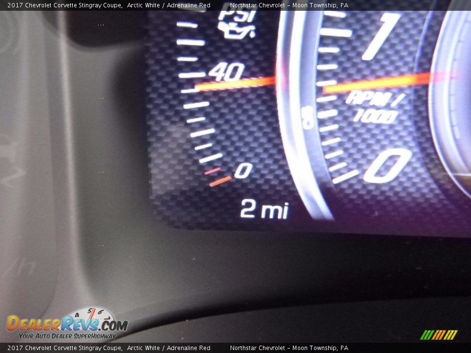 2017 Chevrolet Corvette Stingray Coupe Arctic White / Adrenaline Red Photo #20