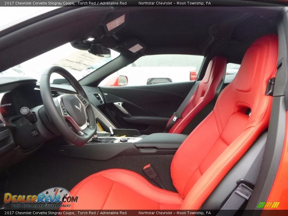 Adrenaline Red Interior - 2017 Chevrolet Corvette Stingray Coupe Photo #12