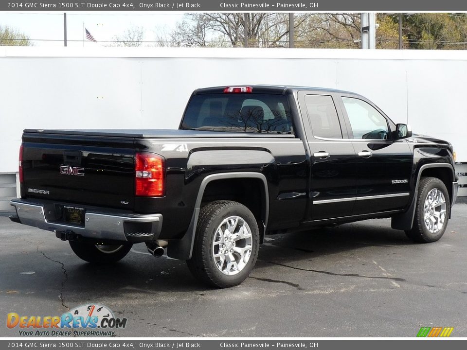 2014 GMC Sierra 1500 SLT Double Cab 4x4 Onyx Black / Jet Black Photo #2