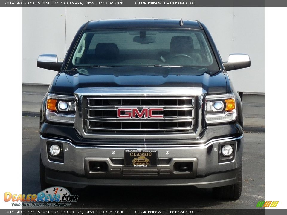 2014 GMC Sierra 1500 SLT Double Cab 4x4 Onyx Black / Jet Black Photo #4