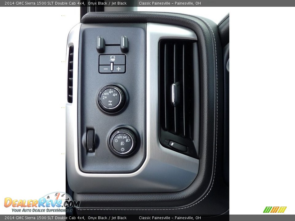 2014 GMC Sierra 1500 SLT Double Cab 4x4 Onyx Black / Jet Black Photo #10