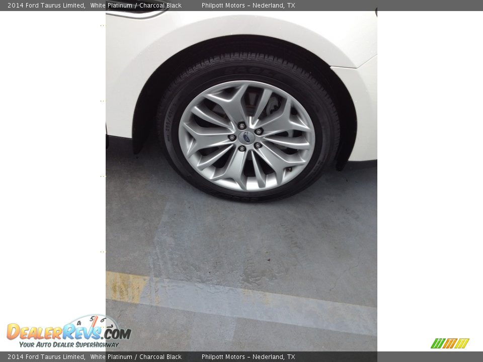 2014 Ford Taurus Limited White Platinum / Charcoal Black Photo #12