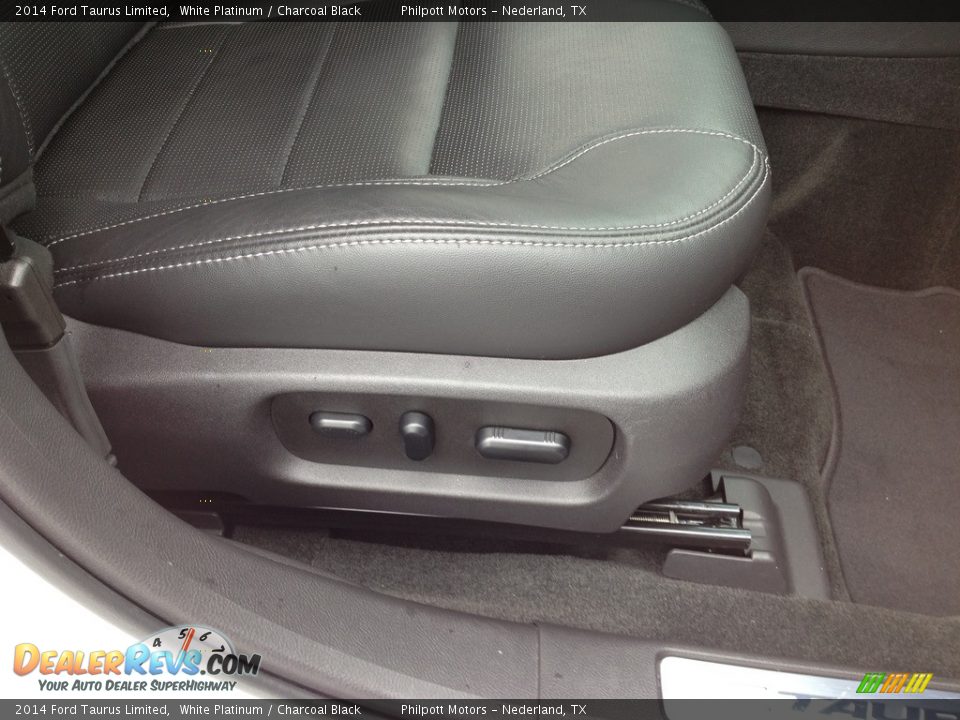 2014 Ford Taurus Limited White Platinum / Charcoal Black Photo #20