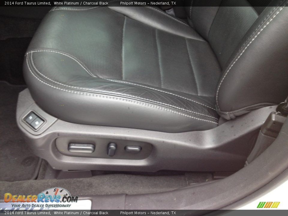 2014 Ford Taurus Limited White Platinum / Charcoal Black Photo #26